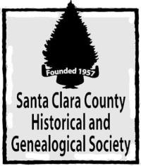 Logo for Santa Clara County Historical and Genealogical Society Founded in 1957