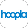 hoopla logo, links to hoopla.com