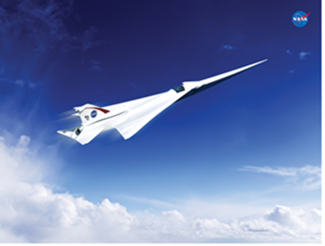 supersonic jet flying