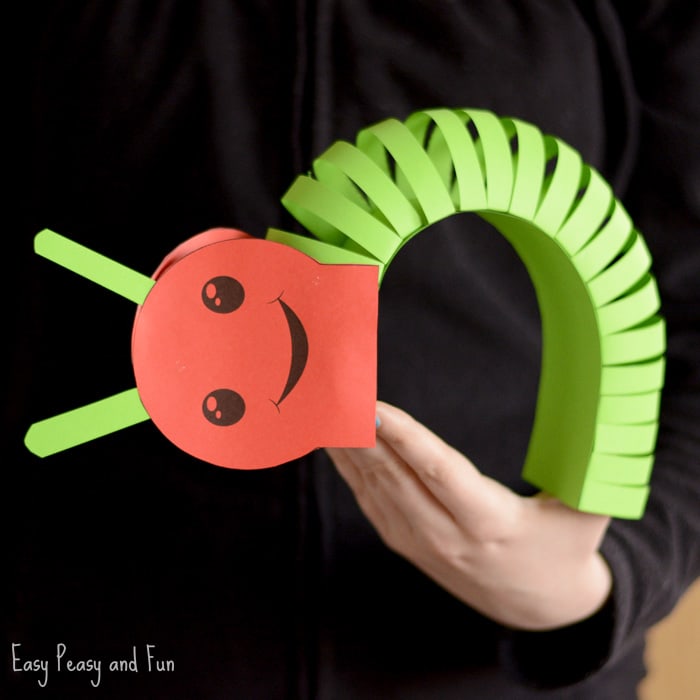 3D Paper Caterpillar Craft