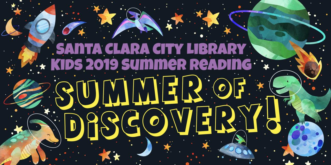 Santa Clara City Library Kid's 2019 Summer Reading Summer of Discovery