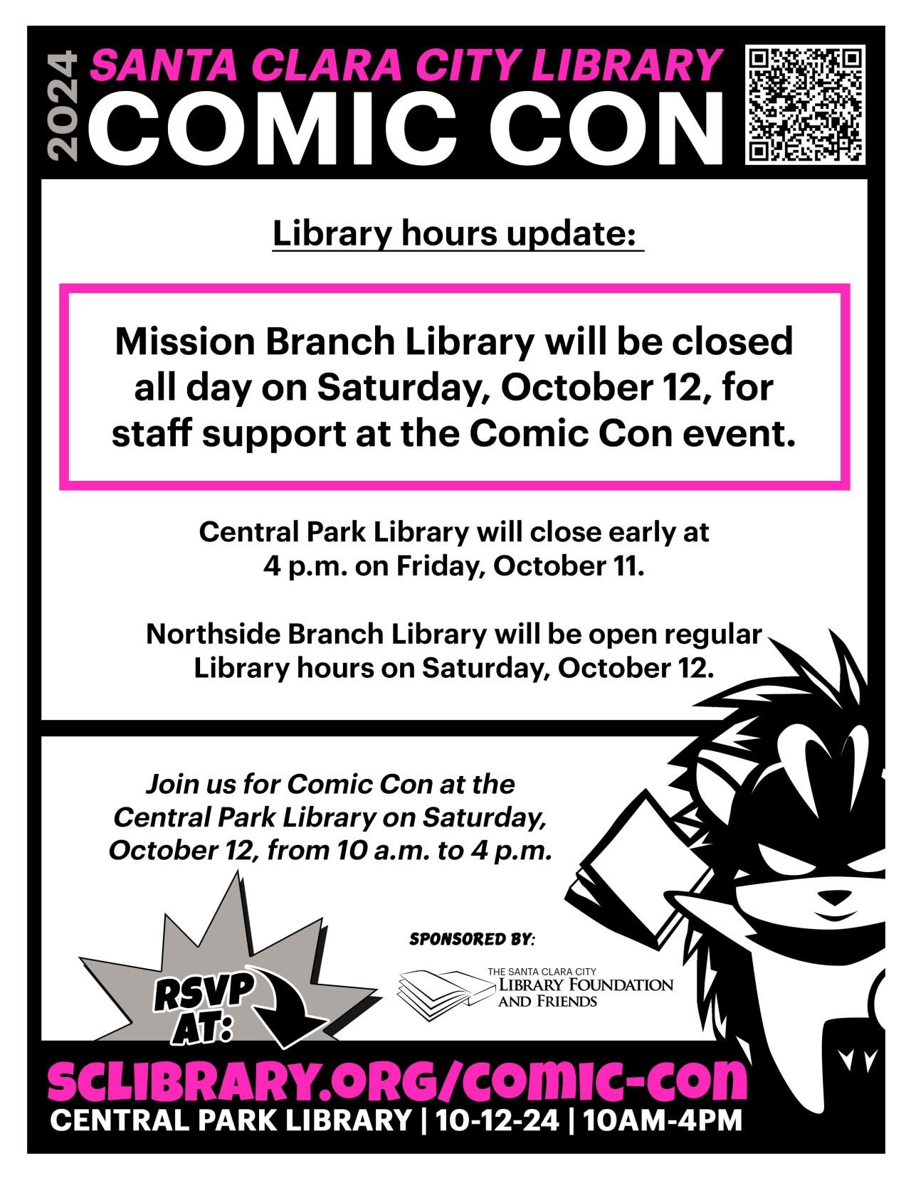 Library Comic Con Flyer